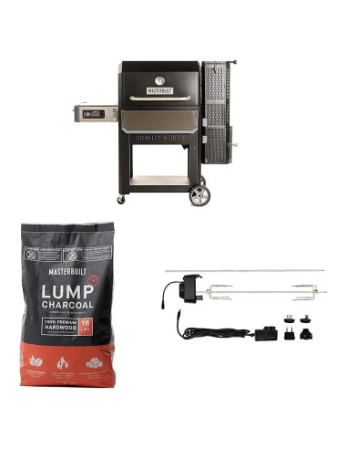 Parrilla y Ahumador Digital Masterbuilt MB20041220 Carbón 1050