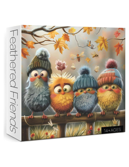 Rompecabezas de Aves de Otoño BBOLDIN 1000 Piezas 60.6x60.6 cm Rompecabezas de Aves de Otoño BBOLDIN 1000 Piezas 60.6x60.6 cm
