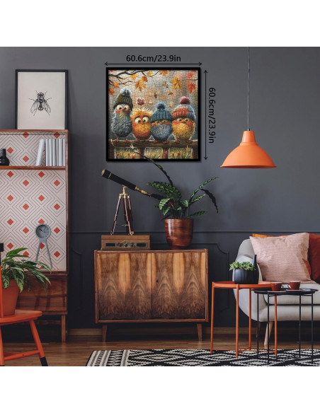 Rompecabezas de Aves de Otoño BBOLDIN 1000 Piezas 60.6x60.6 cm Rompecabezas de Aves de Otoño BBOLDIN 1000 Piezas 60.6x60.6 cm