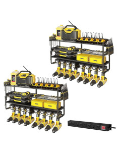 Organizador de Herramientas Eléctricas Homtura 2 Piezas con Estación de Carga