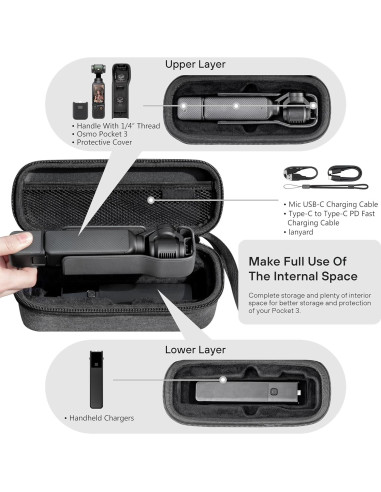 Funda Doble Capa STARTRC para DJI Osmo Pocket 3 - Almacenamiento Portátil