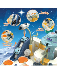 Juguete de Pista de Carreras Fistone para Niños 3+ Años 2