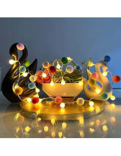 Luces de Hadas con Pom Poms ChiRee - 2 Metros, 20 LED 2