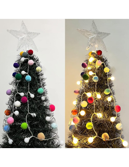 Luces de Hadas con Pom Poms ChiRee - 2 Metros, 20 LED