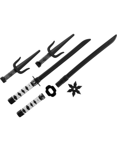 Accesorios de disfraz de ninja Morph con espadas y mochila