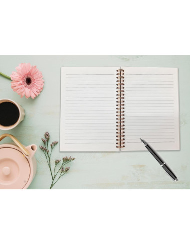 Cuaderno Espiral NEGIGA 21x14 cm Tapa Dura Reglas Universitarias