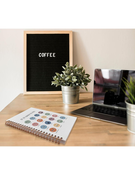 Cuaderno Espiral NEGIGA 21x14 cm Tapa Dura Reglas Universitarias