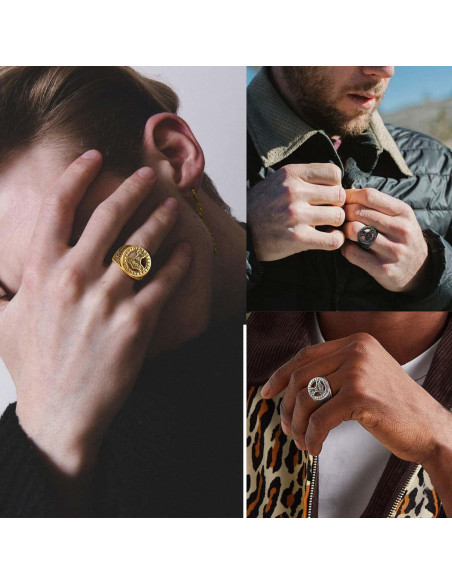 Anillo Viking Celta Martillo de Thor ChainsProMax Acero 07-14