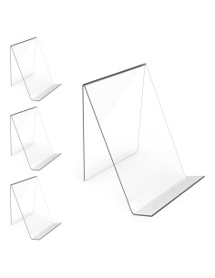 Soporte de Libro Acrílico Boloyo 4PC Transparente 19x11x12cm