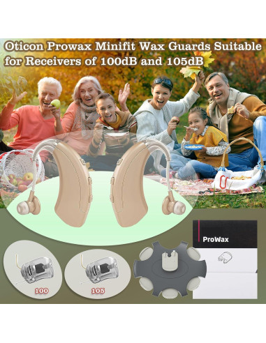 Filtros Pro Wax para Audífonos Oticon - 18 Piezas