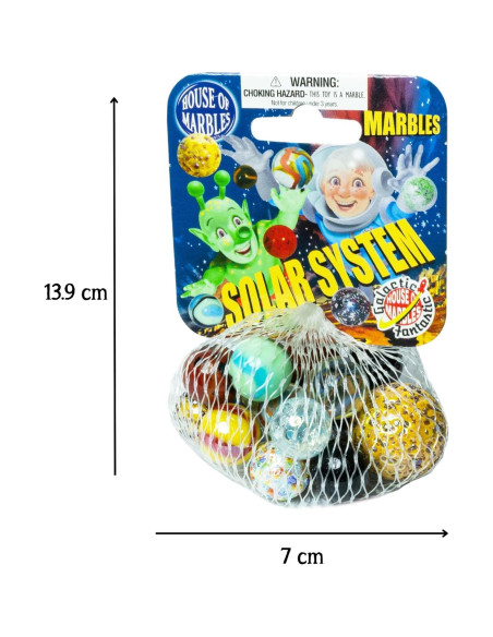 Bolsa de Red con Canicas del Sistema Solar House of Marbles