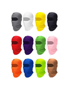 Xeoxarel 12 Paquete Balaclava Unisex Multicolor para Esquí