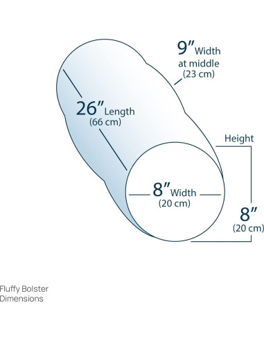 Almohada Bolster EarthLite Fluffy 66cm - Masaje Profesional