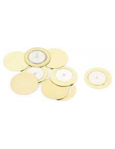 10 Piezas Gasket Zumbador Piezoeléctrico 15mm Cobre uxcell