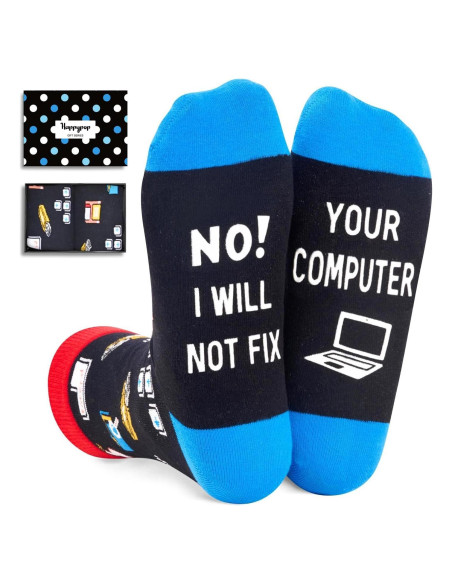 Calcetines Divertidos Geek HappyPop - Regalos para Programadores