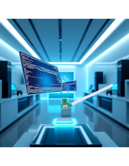 Puerto de Carga USB para Controlador PS4 Xinjincang - Placa Blanca