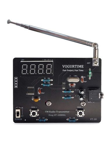 Kit Transmisor de Radio FM VOGURTIME FMT-VT10 con Micrófono