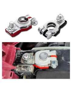 Conectores de Batería HEVLE para Nissan 2PCS - Terminales Positivo y Negativo