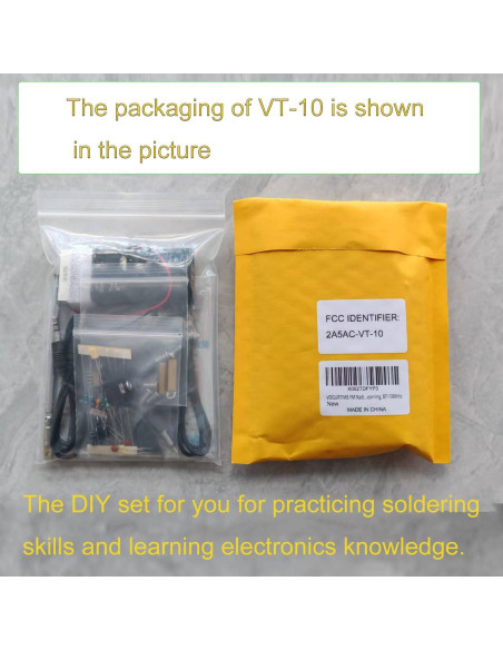 Kit Transmisor de Radio FM VOGURTIME FMT-VT10 con Micrófono