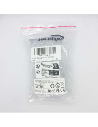 Transistor NPN 2N3904 HiLetgo 100 piezas TO-92