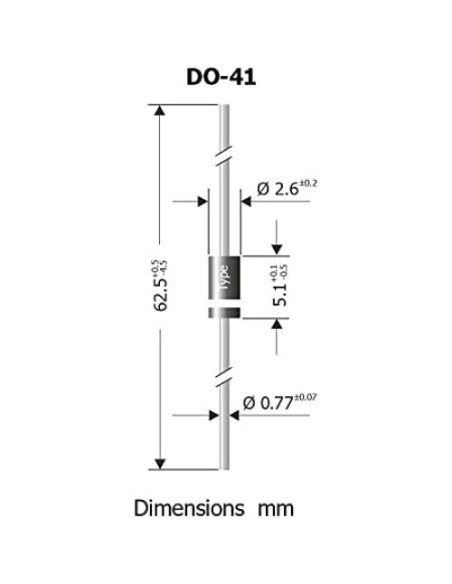 Diodo Rectificador 1N4007 Gratux DO-41 Paquete de 20