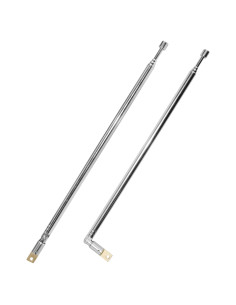 Antena Telescópica Aifeier ET 2 Pcs 61 cm Acero Inoxidable