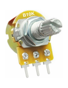 Kit 10 Potenciómetros WH148 10K con Perillas Azules 2