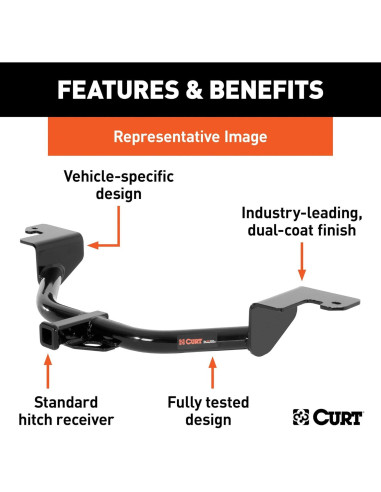 Enganche de Remolque CURT Clase 1 113903 para Ford Fusion