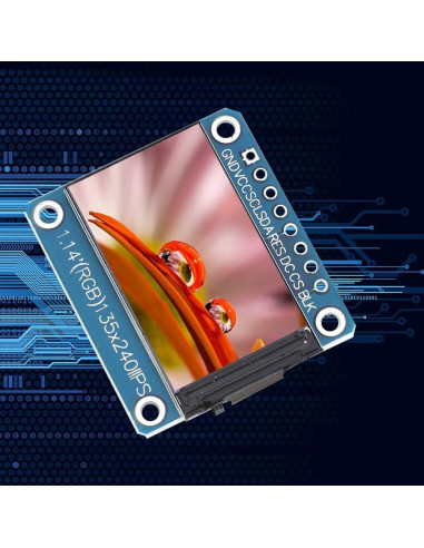 Módulo de Pantalla LCD 1.14" Walfront ST7789 135x240 Color