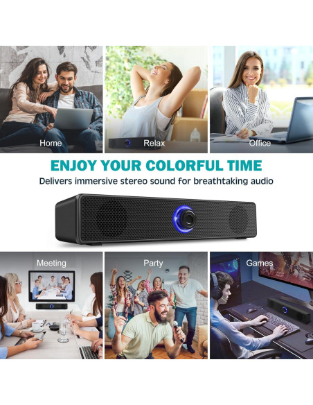 Altavoces de computadora TAOTOSUNE TTS004 USB 6W 2.0 Estéreo