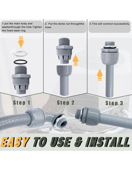 Kit Conduit Eléctrico No Metálico Feotech 15.24m 10 Conectores