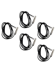 5 Piezas Sonda de Temperatura NTC 10K Acero Inoxidable 1m