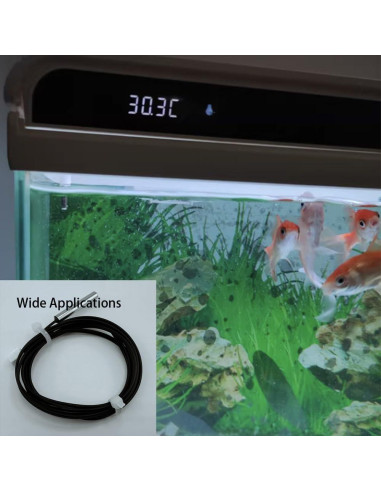 5 Piezas Sonda de Temperatura NTC 10K Acero Inoxidable 1m