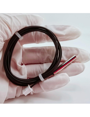 5 Piezas Sonda de Temperatura NTC 10K Acero Inoxidable 1m