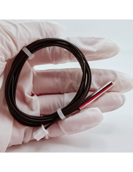 5 Piezas Sonda de Temperatura NTC 10K Acero Inoxidable 1m