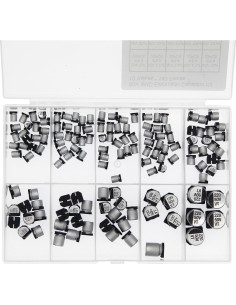 Kit de Capacitores Electrolíticos SMD 50V 140 Piezas 10 Valores 2