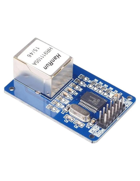 Módulo Ethernet LAN ENC28J60 con Socket para SD TRAQUOKANTA Módulo Ethernet LAN ENC28J60 con Socket para SD TRAQUOKANTA