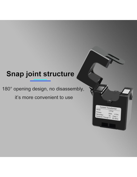Transformador de Corriente Dividido Elenzk 200A 24mm Precisión 1.0