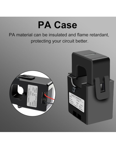 Transformador de Corriente Dividido Elenzk 200A 24mm Precisión 1.0