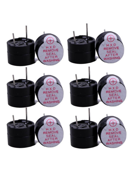 Zumbador Piezoeléctrico 3V SZZJ Inc. Alarma Continua - Paquete de 20