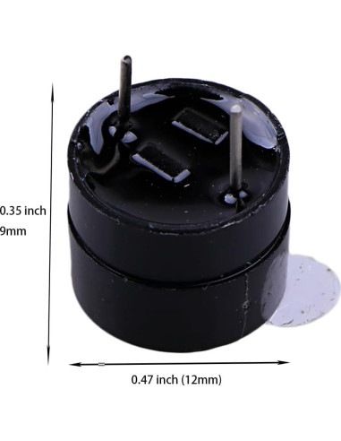 Zumbador Piezoeléctrico 3V SZZJ Inc. Alarma Continua - Paquete de 20