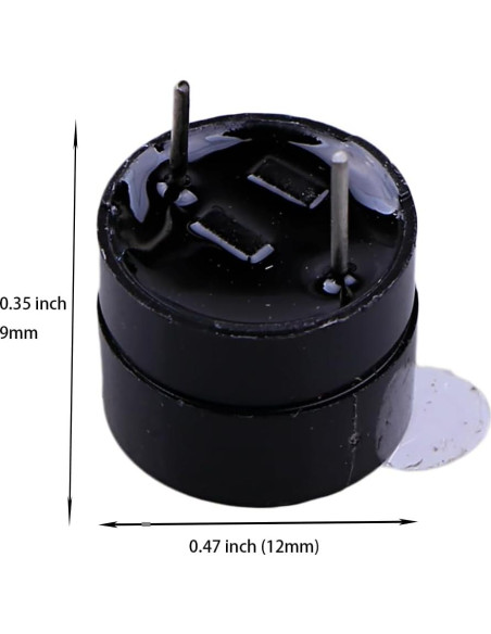 Zumbador Piezoeléctrico 3V SZZJ Inc. Alarma Continua - Paquete de 20