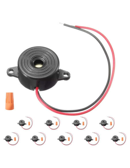 10 Zumbadores Piezoeléctricos Activos DC 3-24V DAOKAI
