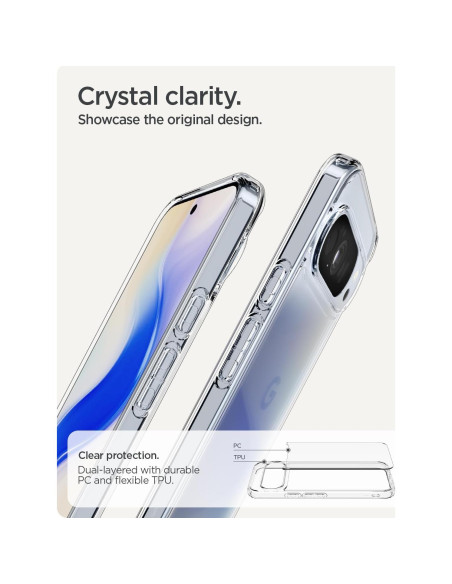 Funda Ultra Híbrida Spigen para Google Pixel 10 Pro XL - Transparente Funda Ultra Híbrida Spigen para Google Pixel 10 Pro XL - Transparente