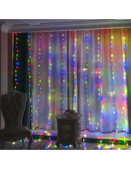 Luces de Cuerda Multicolor ILUMINACIÓN DEL HOGAR 300 LED USB