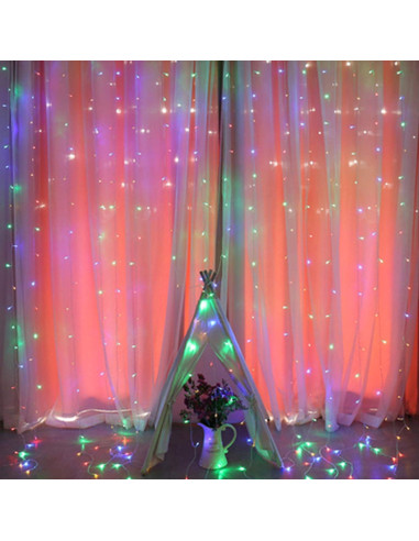 Luces de Cuerda Multicolor ILUMINACIÓN DEL HOGAR 300 LED USB