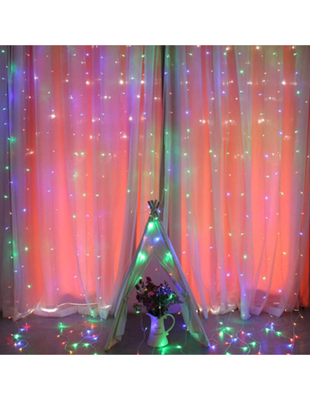 Luces de Cuerda Multicolor ILUMINACIÓN DEL HOGAR 300 LED USB