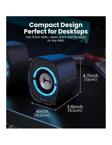 Altavoces Edifier G1000 II 2.5" Multimedia Bluetooth RGB - Negro