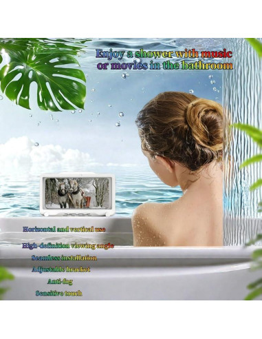 Soporte para Teléfono de Ducha Wuajia Ajustable 360 Impermeable