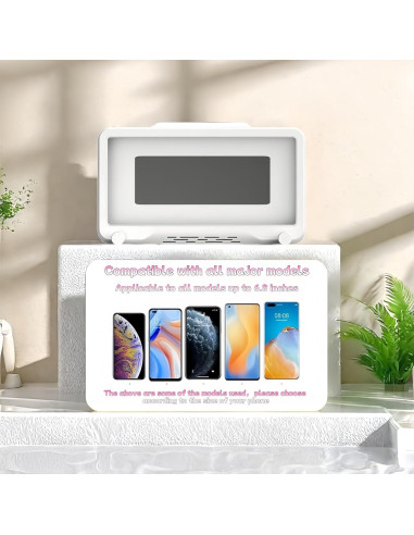 Soporte para Teléfono de Ducha Wuajia Ajustable 360 Impermeable